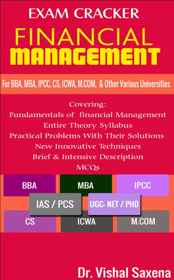 Exam Cracker Financial Management by Dr. Vishal Saxena