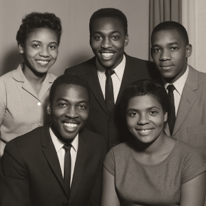 Family gathering of Wilson Pickett and siblings